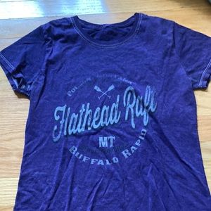 Purple flathead raft t-shirt